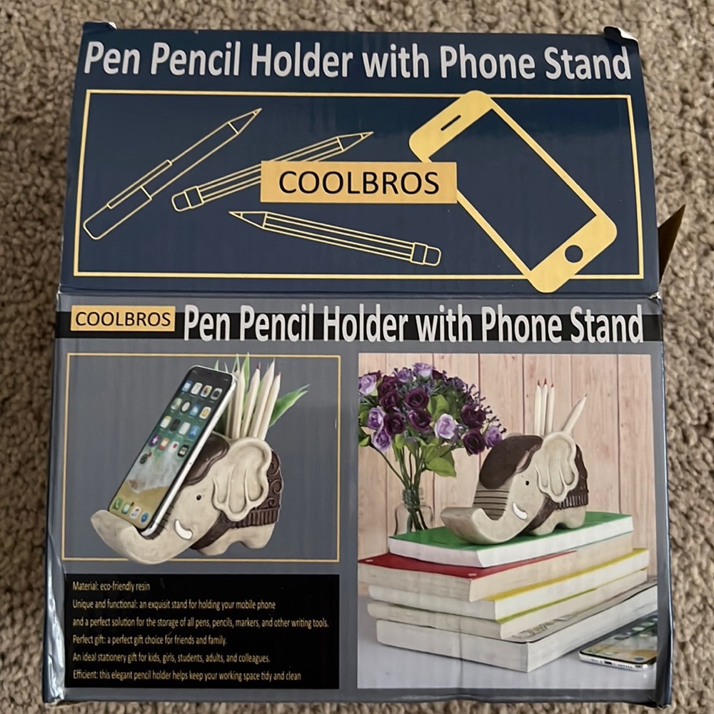 🐘 Elephant Pencil Holder and Phone Stand 🐘